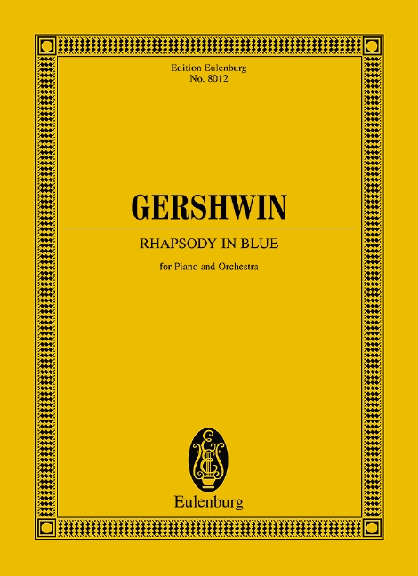 Rhapsody in Blue, for piano and orchestra, Study score