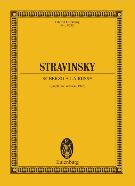 Scherzo à la Russe, Symphonic version for orchestra, Study score