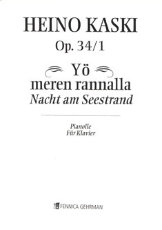 Nacht am Seestrand op. 34/1, for piano