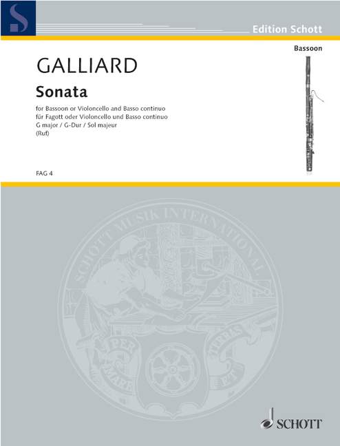 Sonata in G major, for bassoon (cello) and basso continuo