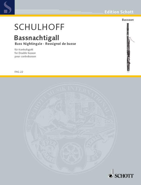 Bassnachtigall op. 38, 3 Vortragsstücke, for contrabassoon