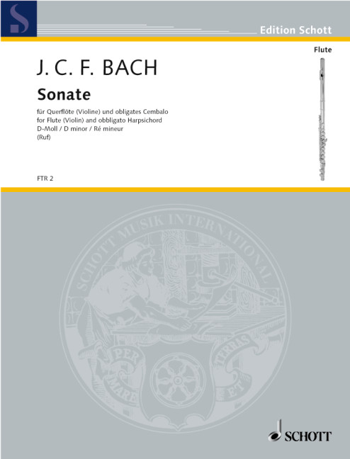 Sonata D minor, for flute (violin) and obligatoryes harpsichord (piano)