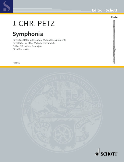 Symphonia à 3 Flutes traversières, for 3 flutes (strings, oboes)