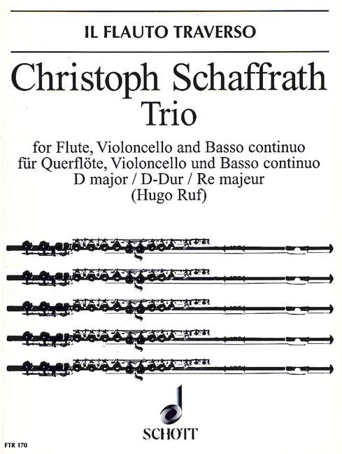 Trio D major, for flute, cello (viola da gamba) and basso continuo