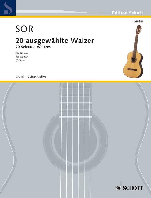 20 ausgewählte Walzer, for guitar