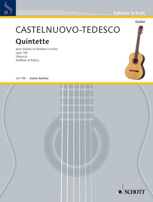 Quintet F major op. 143, for guitar and string quartet, Set of parts
