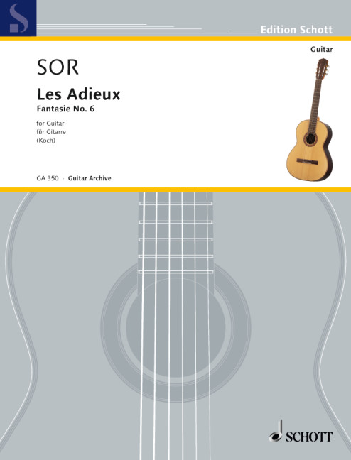 Les Adieux op. 21, Fantasie No. 6, for guitar