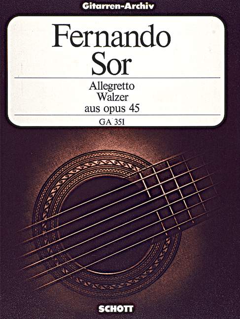 Allegretto and Waltz aus op. 45, for guitar