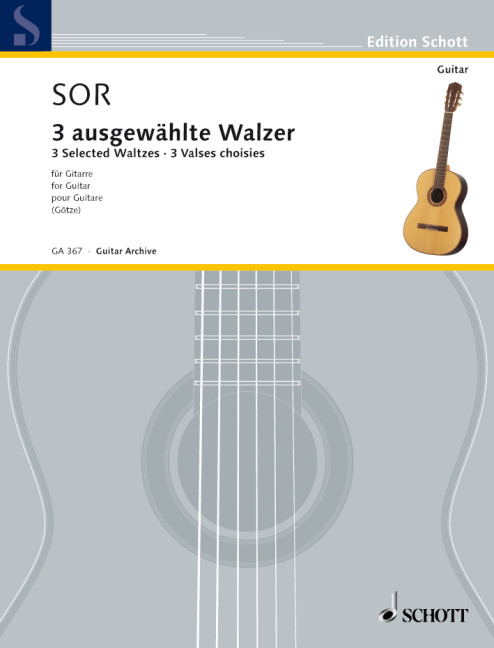 3 Selected Waltzes, for guitar