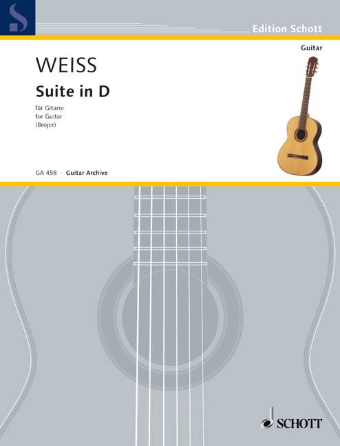 Suite in D, aus der Lautentabulatur übertragen, for guitar