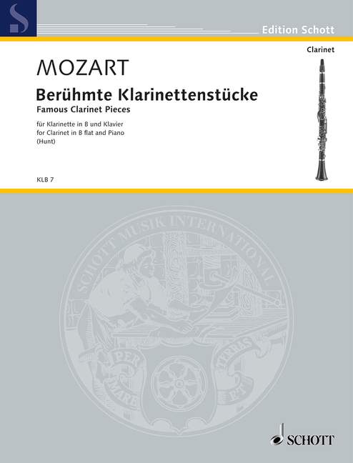Famous Clarinet Pieces KV 581 and 622, for clarinet and piano