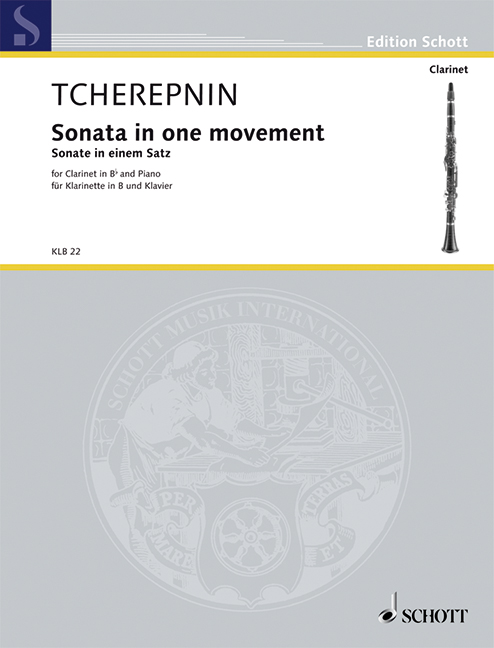 Clarinet Sonata, In one movement, for clarinet and piano