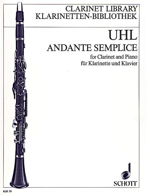 Andante semplice, for clarinet and piano