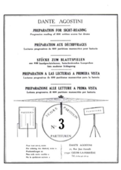 Prep Au Dechiffrage 3, for percussion