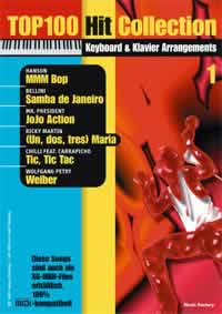 Top 100 Hit Collection Vol. 1, The best of the Charts, for piano / keyboard
