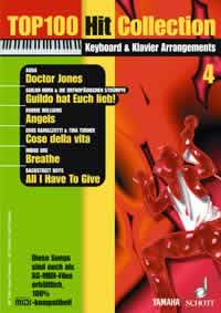 Top 100 Hit Collection Vol. 4, The best of the charts, for piano / keyboard