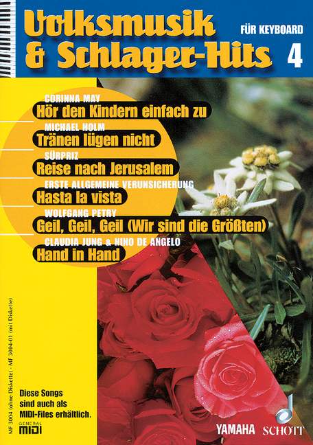 Volksmusik & Schlager-Hits 4 Vol. 4, for Keyboard
