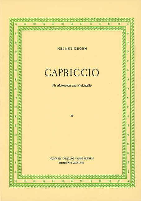 Capriccio, for accordion and cello