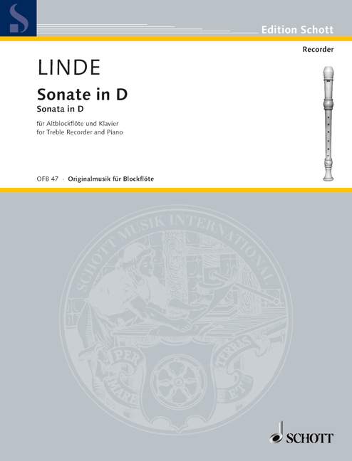 Sonate in D, for treble recorder and piano