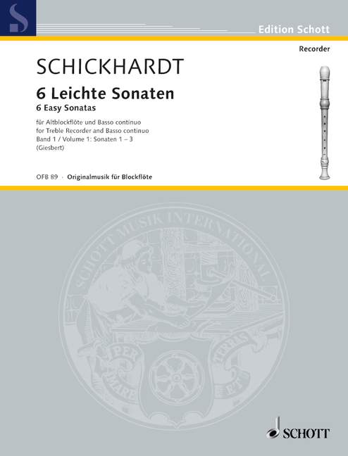 Six easy Sonatas, vol. 1 (1-3), for Violoncello (Viola da gamba) ad libitum