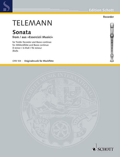 Sonata D minor, aus Essercizii Musici, for Violoncello (Viola da gamba) ad libitum