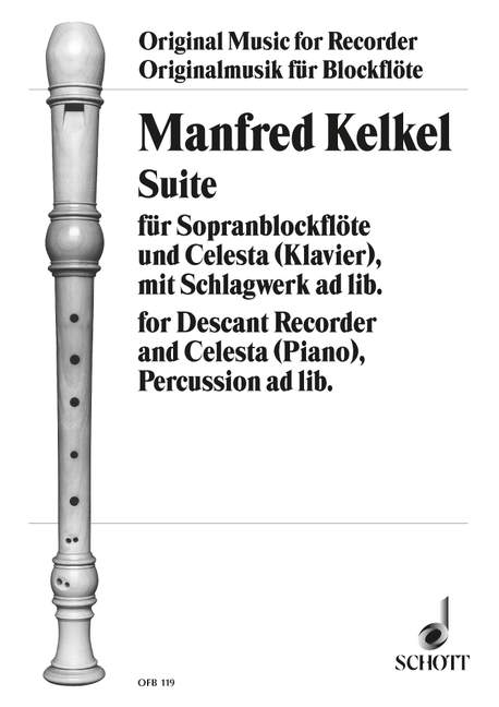 Suite op. 10, for soprano recorder, celesta (piano) and percussion ad libitum