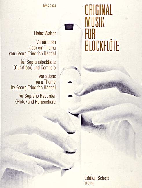 Variationen, über ein Thema von Georg Friedrich Händel, for soprano recorder and piano (harpsichord)