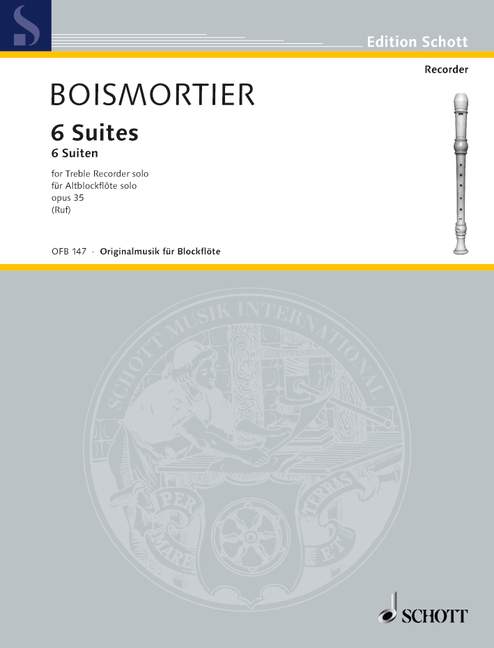 6 Suites op. 35, for treble recorder