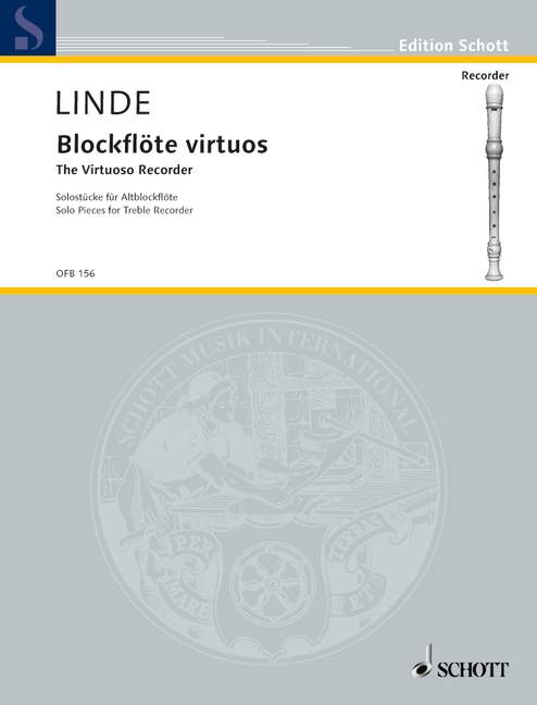 Recorder Virtuosos, Solo Pieces, for treble recorder
