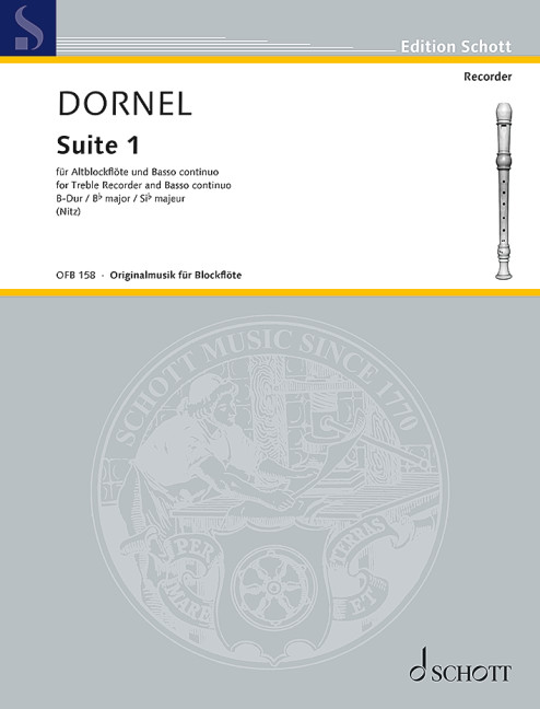 Suite I Bb major, for treble recorder and basso continuo