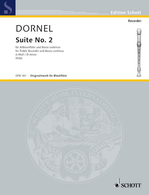 Suite II D minor, for treble recorder and basso continuo