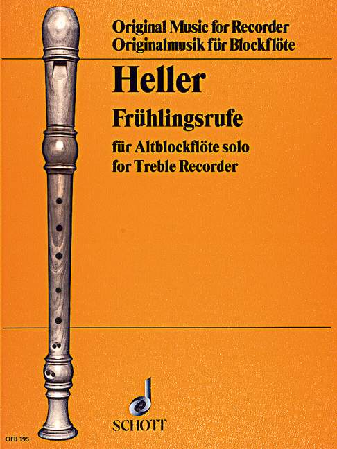 Frühlingsrufe, for Alto recorder
