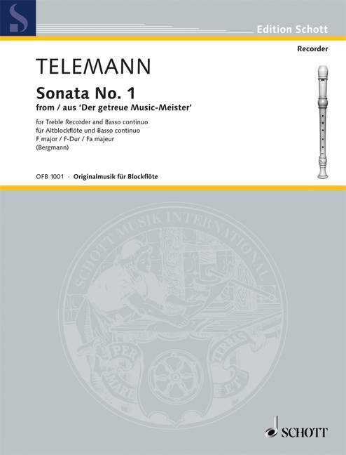 Sonata No. 1 F major TWV 41:F2, from Der getreue Music-Meister, for Violoncello ad libitum