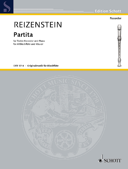 Partita, for treble recorder and piano