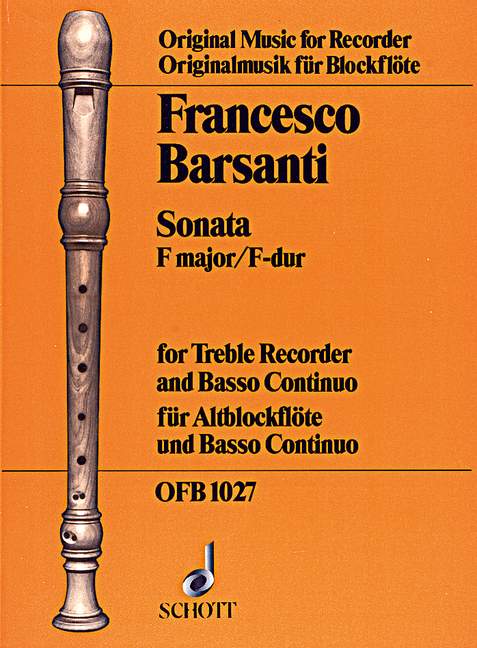 Sonata No. 5 in F major, for treble recorder and basso continuo