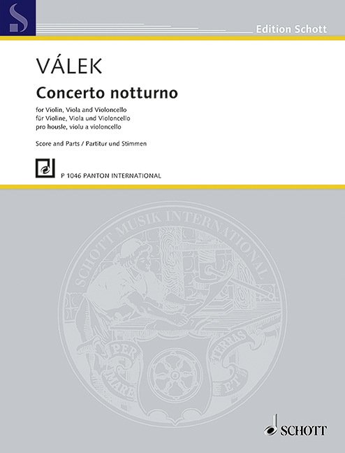 Concerto notturno, for violin, viola and cello, Score and parts