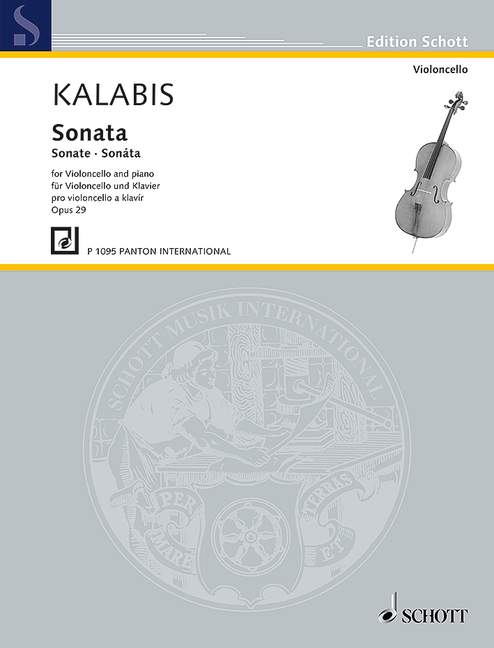 Sonata op. 29, for cello and piano