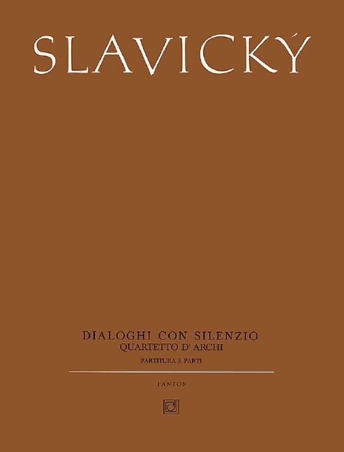 Dialoghi con silenzio, for string quartet, Score and parts