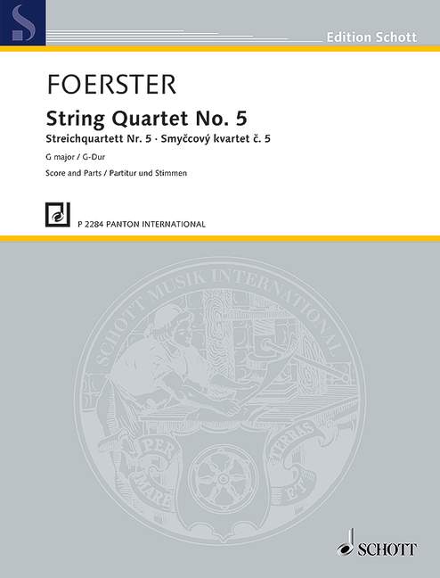 String Quartet No. 5, Score and parts