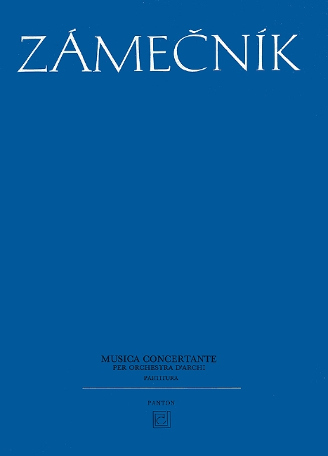 Musica concertante, per orchestra d'archi, for string orchestra, Study score