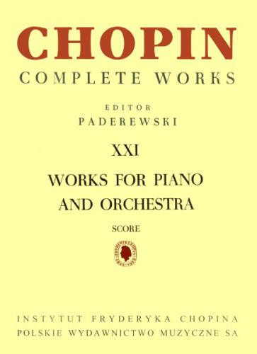 Works for Piano and Orchestra, Complete Works XXI, Score