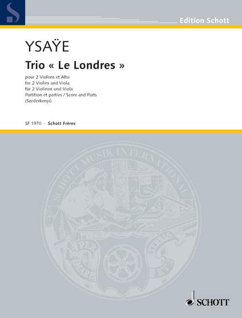 Trio Le Londres, for 2 violins and viola, Score and parts