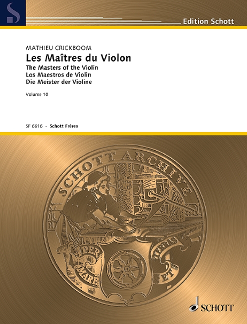 The Masters of the Violin Vol. 10, Twelve books of Studies revised, annotated and fingered by Mathieu Crickboom