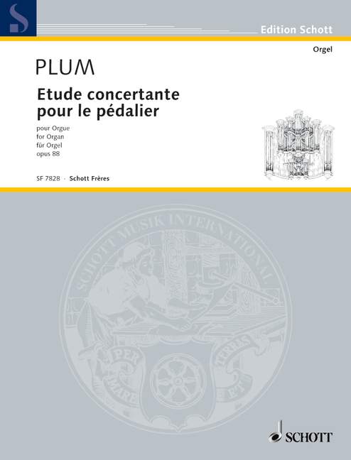 Etude concertante op. 88, pour le pédalier, for organ