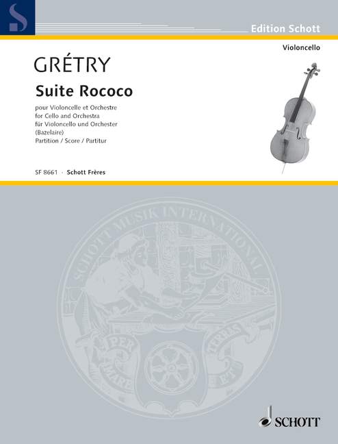 Suite Rococo, for cello and orchestra, Score