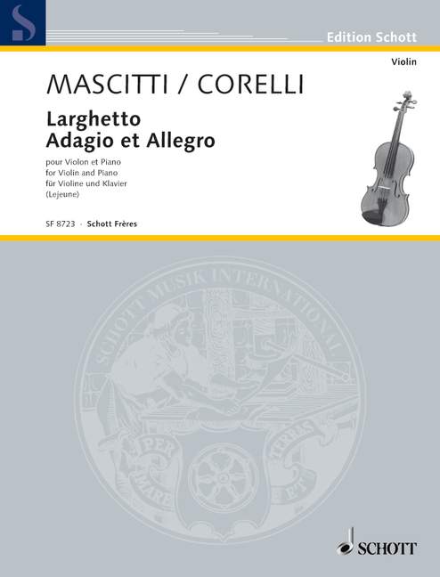 Larghetto/Adagio et Allegro No. 9, for violin and piano