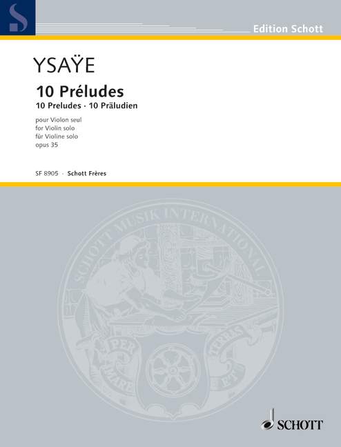 10 Préludes op. 35, essay sur le mécanisme moderne du Violon