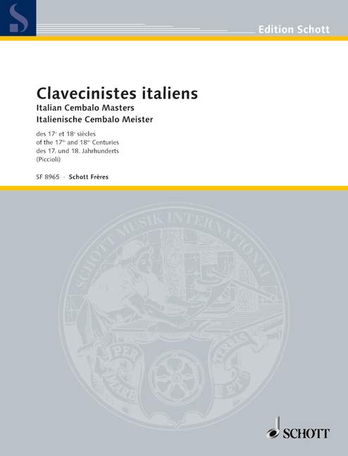 Italian Cembalo Masters, of the 17th and 18th Centuries, for piano