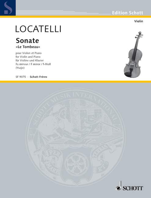 Sonata f minor, Le Tombeau, for violin and piano