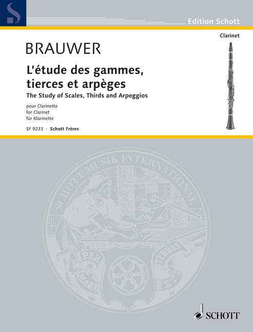 L'études des Gammes, Tierces et Arpèges, for clarinet